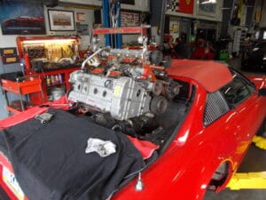 Ferrari engine out service